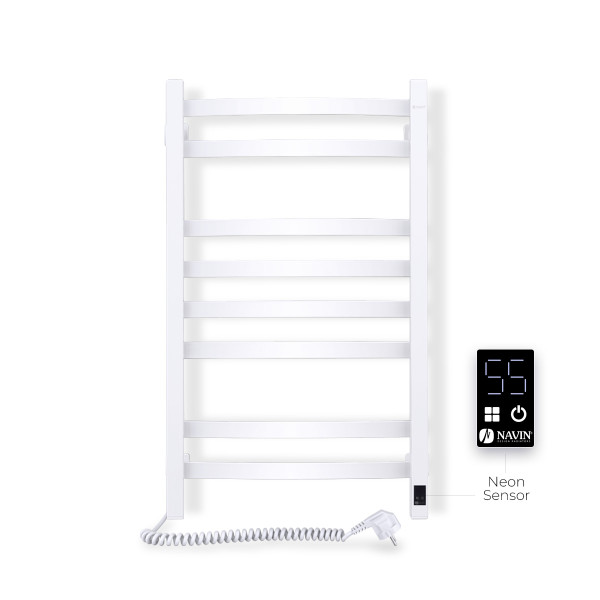 Elektrischer Badheizkörper NAVIN AVALON 480x800 Sensor links, weiß