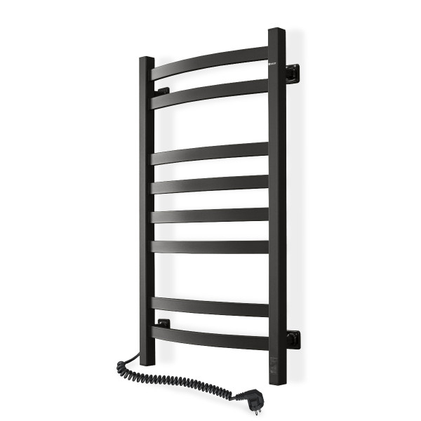 Elektrischer Badheizkörper NAVIN AVALON 480x800 Sensor links, schwarze Mora