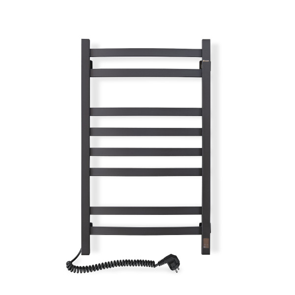 Elektrischer Badheizkörper NAVIN AVALON 480x800 Sensor links, schwarze Mora
