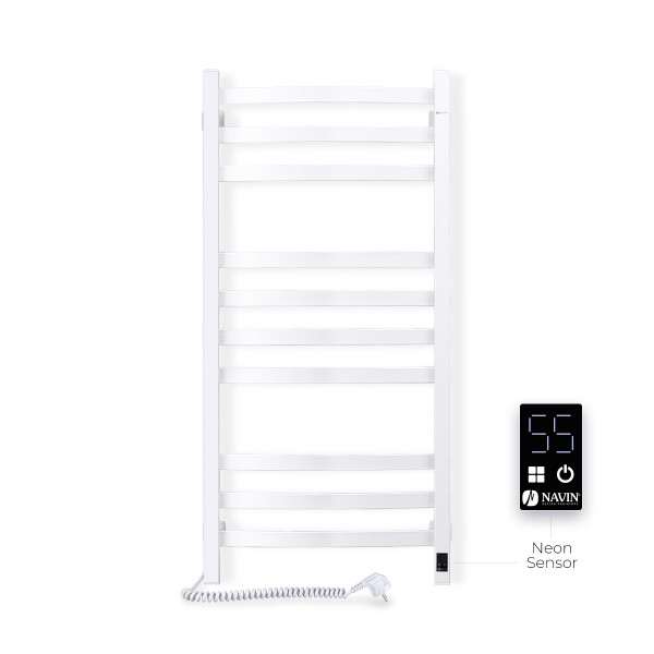 Elektrischer Badheizkörper NAVIN AVALON 480x1000 Sensor links, weiß