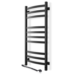 Navin Handtuchheizkörper Avalon 480x1000 Schwarz mit Sensor links