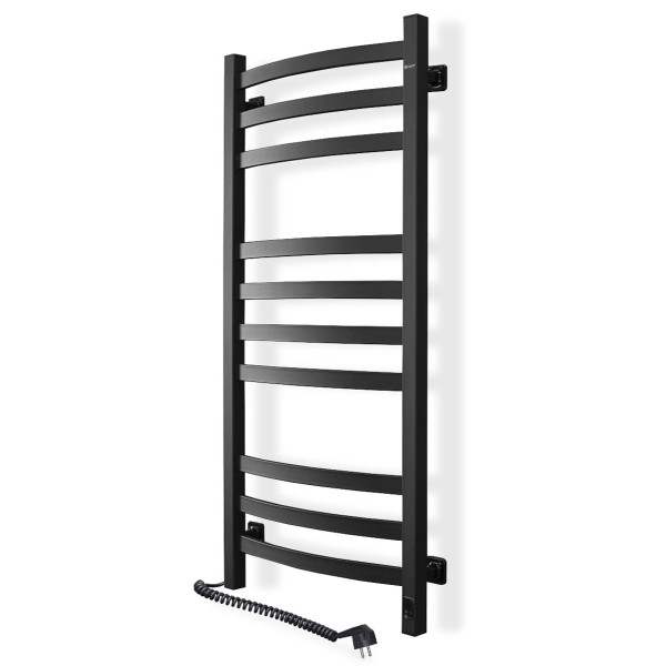 Elektrischer Badheizkörper NAVIN AVALON 480x1000 Sensor links, schwarze Mora