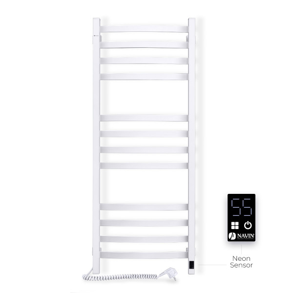 Elektrischer Badheizkörper NAVIN AVALON 480x1200 Sensor links, weiß