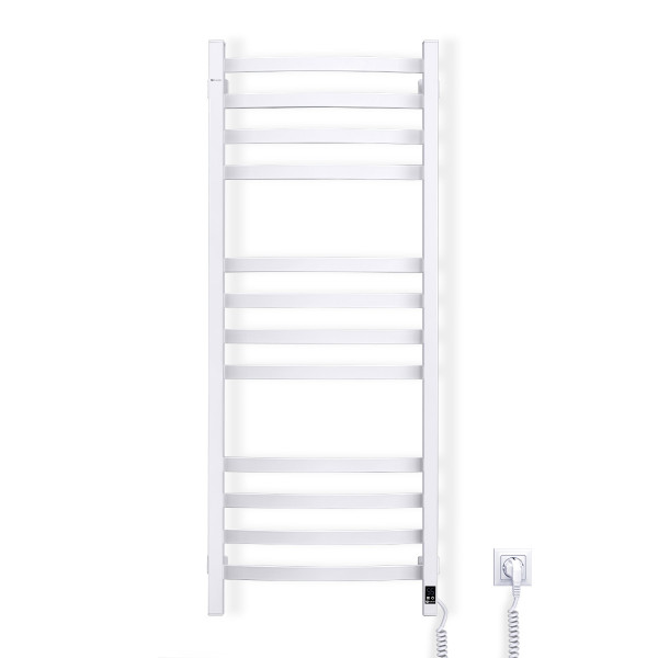Elektrischer Badheizkörper NAVIN AVALON 480x1200 Sensor links, weiß
