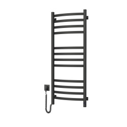 Navin Handtuchheizkörper Avalon 480x1200 Schwarz mit Sensor links