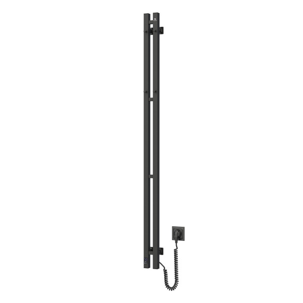 Elektrischer Badheizkörper Silhouette Quadro 90x1500 Sensor rechts, schwarz