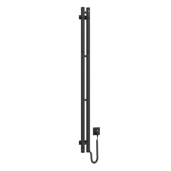 Elektrischer Badheizkörper Silhouette Quadro 90x1500 Sensor rechts, schwarz