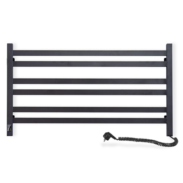 Elektrischer Badheizkörper Navin Avangard 900x500 Sensor, schwarz, rechts, Timer