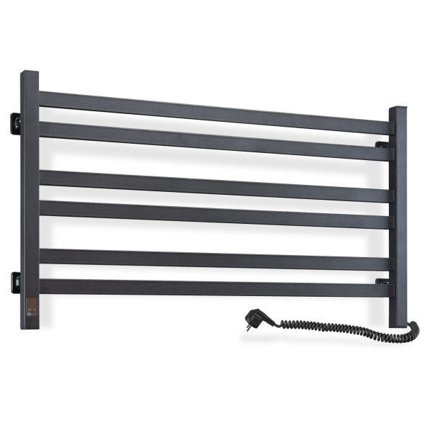 Elektrischer Badheizkörper Navin Avangard 900x500 Sensor, schwarz, rechts, Timer