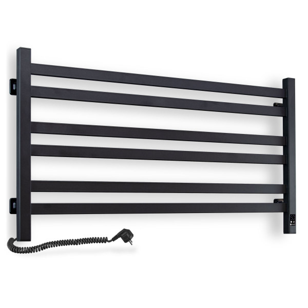 Elektrischer Badheizkörper Navin Avangard 900x500 Sensor, schwarz, links, Timer