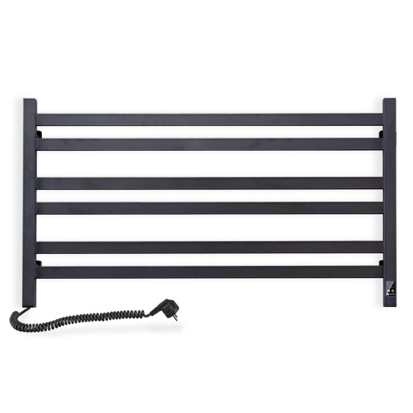 Elektrischer Badheizkörper Navin Avangard 900x500 Sensor, schwarz, links, Timer