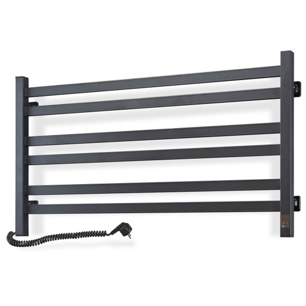 Elektrischer Badheizkörper Navin Avangard 900x500 Sensor, schwarz, links, Timer