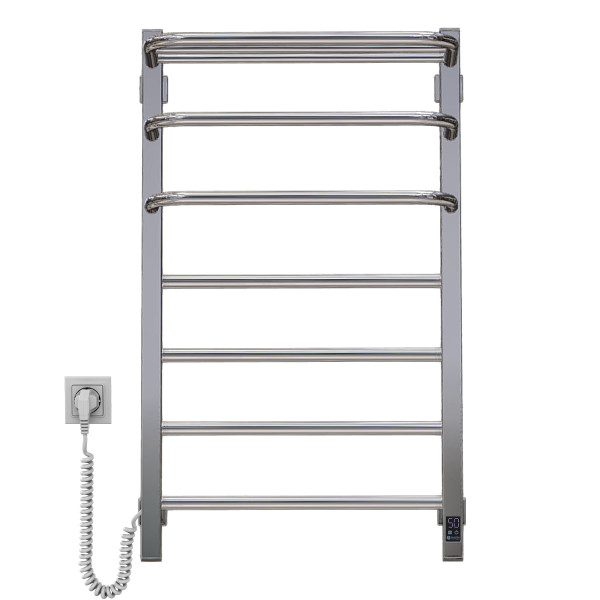 Elektrischer Handtuchheizkörper NAVIN FORTIS 480x800 Sensor • links • Edelstahl