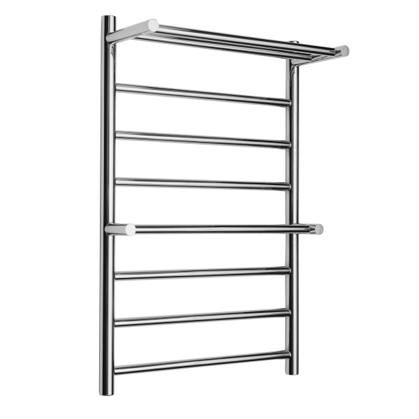 Edelstahl Badheizkörper Classic mit Ablage 500x800, wasserbetrieben