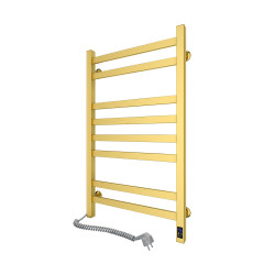 Avangard Handtuchheizkörper GOLD Edelstahl Sensor 480x800 links