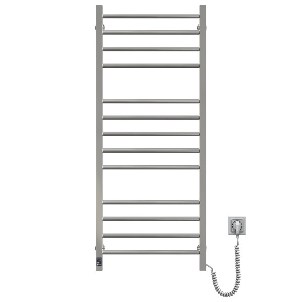 Elektrischer Badheizkörper Navin Classic Quadro 500x1200 mit rechtem Sensor und Timer
