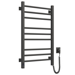 Elektrischer Handtuchheizkörper Classic Quadro Sensor 500x800 Schwarz rechts