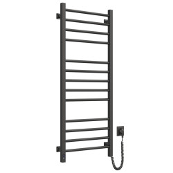 Elektrischer Handtuchheizkörper Classic Quadro Sensor 500x1200 Schwarz rechts