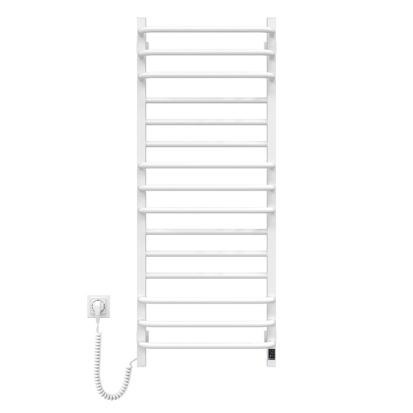 Elektrischer Badheizkörper Navin Grandis 480x1200 Sensor, weiß, mit Kabelausgang links