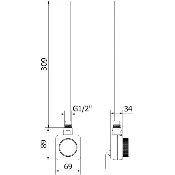 NAVIN Heizstab Accorto 300W WIFI weiß