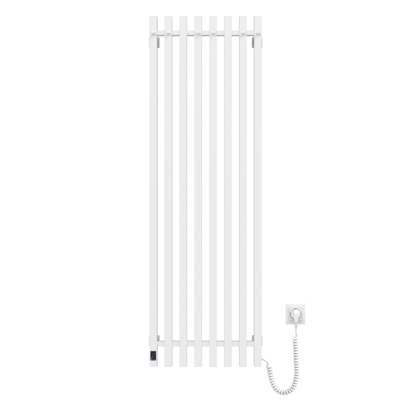 Navin Elektrischer Handtuchheizkörper Levante 450x1400 weiß mit Kabelausgang rechts