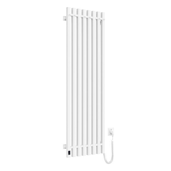 Navin Elektrischer Handtuchheizkörper Levante 450x1400 weiß mit Kabelausgang rechts