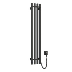 Navin Handtuchheizkörper Levante 210x1200 Schwarz rechts